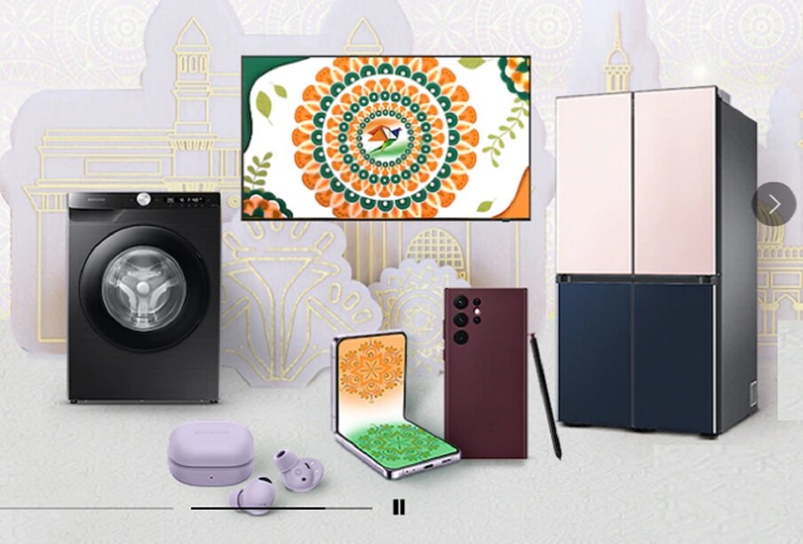  Samsung Republic day sale : శాంసంగ్ రిపబ్లిక్ డే సందర్భంగా 'గ్రాండ్ సేల్'ని ప్రకటించింది. ఇందులో కస్టమర్లకు కంపెనీకి చెందిన వివిధ ఉత్పత్తులపై వివిధ రకాల ఆఫర్లు.. తగ్గింపులు ఇస్తున్నారు. జనవరి 17న ప్రారంభమై జనవరి 21, 2023 వరకు అమలులో ఉండే 'గ్రాండ్ రిపబ్లిక్ సేల్'లో భాగంగా అనేక ప్రత్యేక ఆఫర్‌లు ఇస్తున్నారు. Samsung.com లేదా Samsung Shop యాప్, శాంసంగ్ డిజిటల్ స్టోర్‌ల నుంచి కస్టమర్‌లు ఈ సేల్‌ ఆఫర్లను సద్వినియోగం చేసుకోవచ్చు.