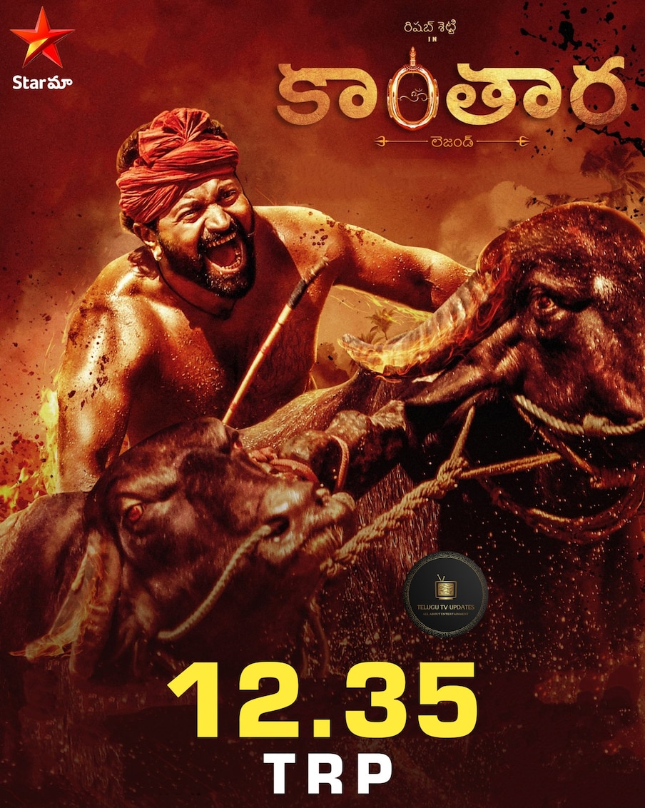  స్టార్ మాలో ప్రసారం అయ్యిన ఈ సినిమాకు 12.35 రేటింగ్ వచ్చింది. అయితే ఓ డబ్బింగ్ సినిమాకు ఈ రేంజ్‌లో రేటింగ్ రావడం అంటే మామూలు విషయం కాదంటున్నారు నెటిజన్స్. చెప్పాలంటే చిరంజీవి గాడ్ ఫాదర్ (7.69) సినిమాకన్న ఎక్కువ రేటింగ్ ఈ సినిమా సొంతం చేసుకోవడం కేక అని అంటున్నారు నెటిజన్స్.  Photo : Twitter