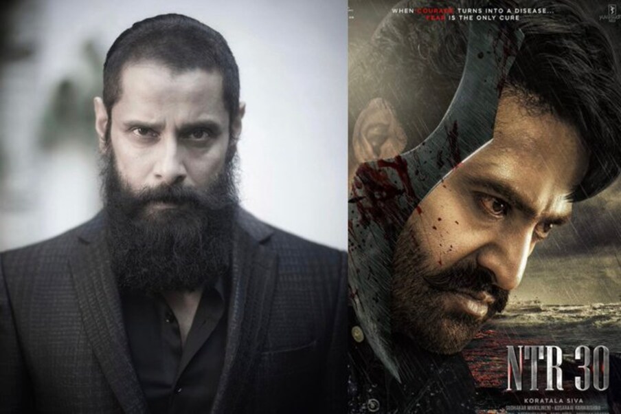  ప్రీ ప్రొడక్షన్ పనులు ఫుల్ స్వింగ్‌లో జరుగుతున్న ఈ సినిమాకు సంబంధించి లేటెస్ట్ బజ్ ఏమంటే.. ఎన్టీఆర్ 30లో తమిళ సూపర్ స్టార్ విక్రమ్ విలన్ పాత్రలో నటిస్తున్నట్లు తెలుస్తోంది. అయితే ఇదే పాత్రకు మరో హీరో సైఫ్ అలీ ఖాన్‌‌ను కూడా పరిశీలిస్తున్నట్లు సమాచారం. కాగా దర్శకుడు కొరటాల మాత్రం విక్రమ్ వైపే మొగ్గుచూపుతున్నట్లు తెలుస్తోంది. ఈ విషయంలో త్వరలో ఓ ప్రకటన విడుదలకానుంది. Photo : Twitter