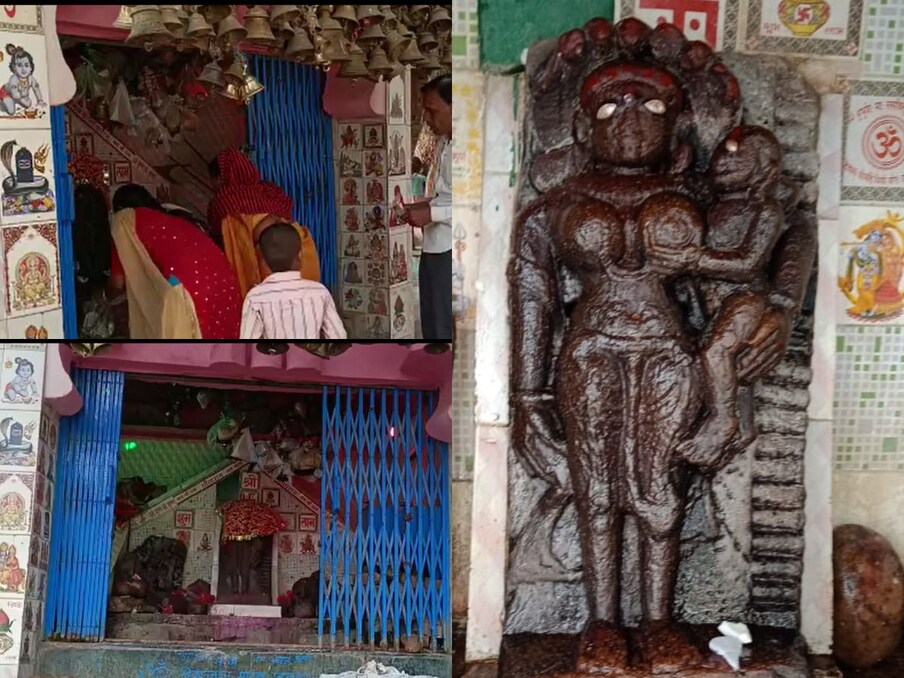  మధ్యప్రదేశ్‌లోని హటా డెవలప్‌మెంట్‌ బ్లాక్‌ పరిధిలోని ఖడక్‌పూరా గ్రామంలో ఓ వెరైటీ ఆలయం ఉంది. ఈ ఆలయంలో హింగ్లాజ్‌మాత రాతి విగ్రహం ఉంది. ఈవిగ్రహం ప్రత్యేకత ఏమిటంటే..అమ్మవారు ఓ చంటి బిడ్డను ఎత్తుకున్నట్లుగా విగ్రహం ఉంటుంది.ఇది వందేళ్ల క్రితం ఆలయంగా స్థానికులు చెబుతున్నారు.