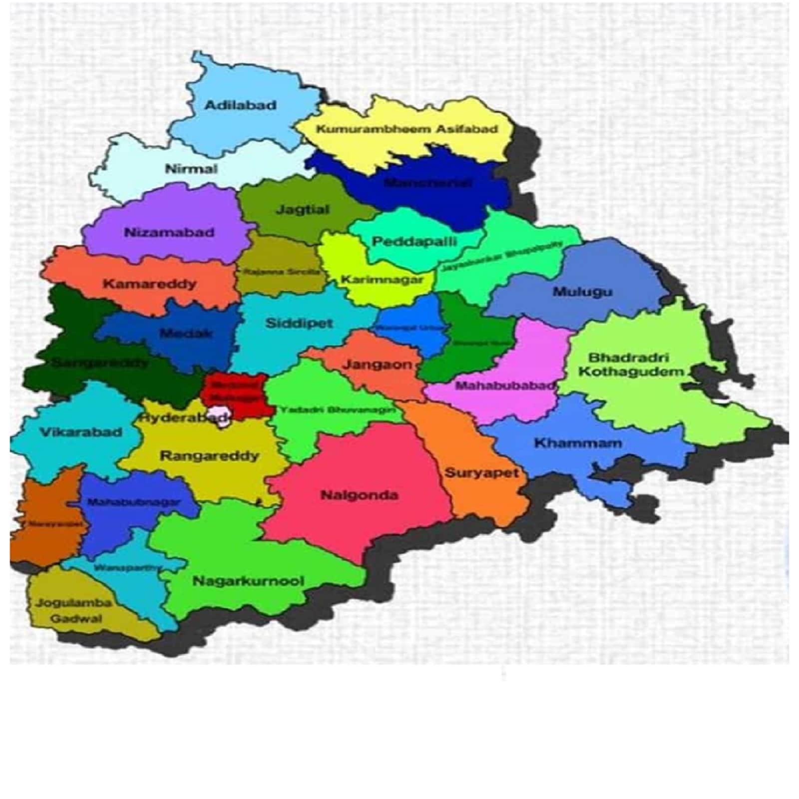 Telangana Map 2 