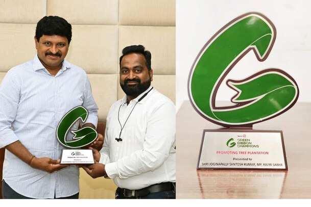 గ్రీన్ ఇండియా ఛాలెంజ్‌ గ్రేట్..ఎంపీ సంతోష్‌కు అవార్డు అందించిన నెట్‌వర్క్‌18