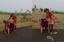 పెన్షన్ కోసం 70ఏళ్ల వృద్దురాలి పాట్లు..వైరల్ వీడియోపై కేంద్రమంత్రి ట్వీట్