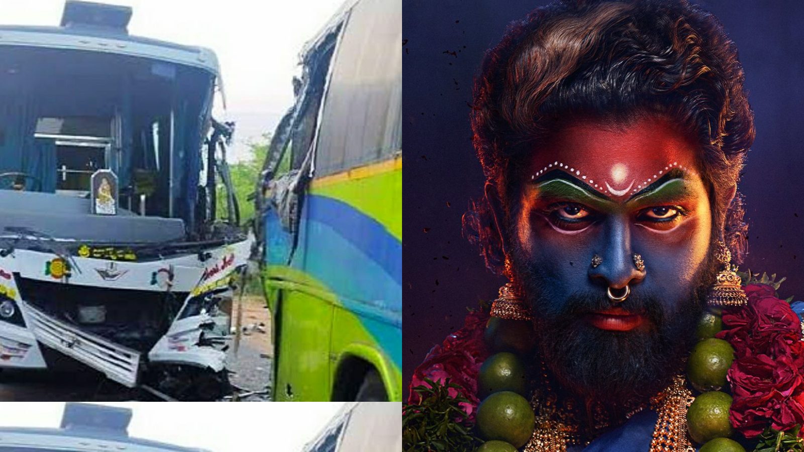 అల్లు అర్జున్ ‘పుష్ప 2’ మూవీ ఆర్టిస్టుల బస్సుకు యాక్సిడెంట్.. అసలేం ...