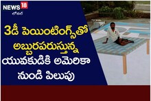 3డి పెయింటింగ్ తో అబ్బురపరుస్తున్న యువకుడికి అమెరికా పిలుపు