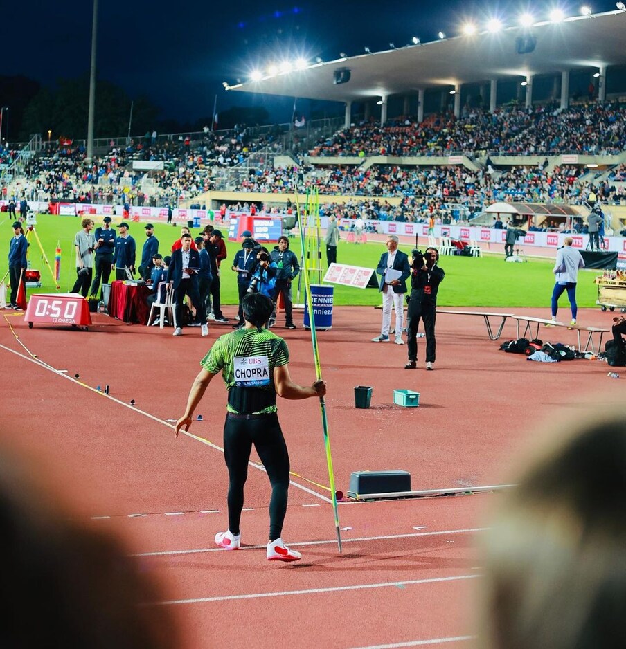 లౌసానేలో డైమండ్ లీగ్ టోర్నీలో జావెలిన్ త్రోలో గోల్డ్ మెడల్ సాధించిన