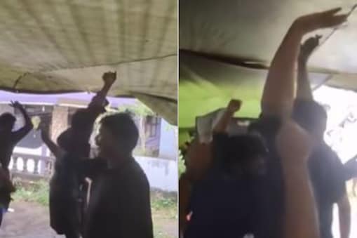 husband-gave-a-party-to-his-friends-because-his-wife-woke-up-viral-video