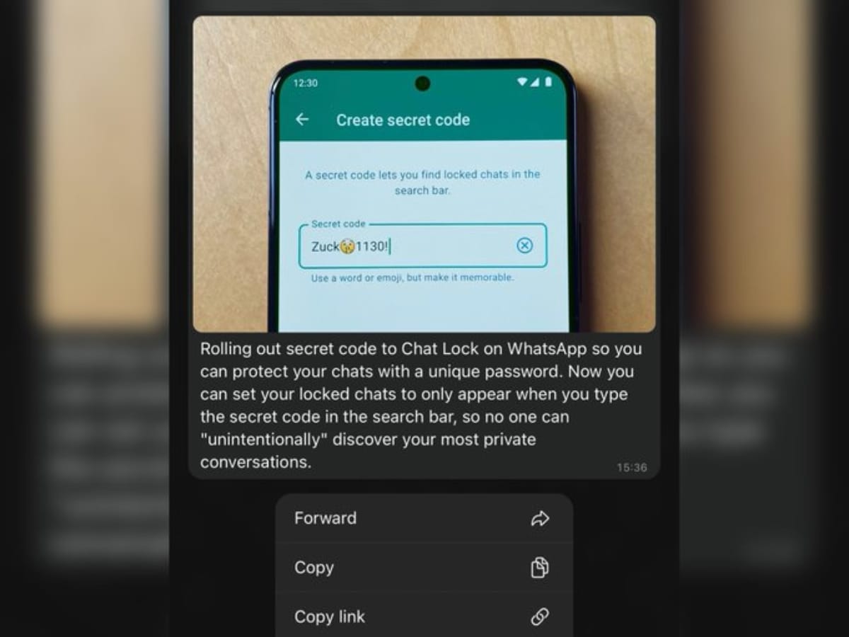 WhatsApp : వాట్సాప్ కొత్త ఫీచర్.. లాక్డ్‌ చాట్స్ కోసం సీక్రెట్ కోడ్ ...