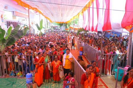 Photos: దేవుడి సాక్షిగా తాళి కట్టుకున్న హిజ్రాలు | See image gallery of  Transgenders or Hijras marriage at Vemulawada temple