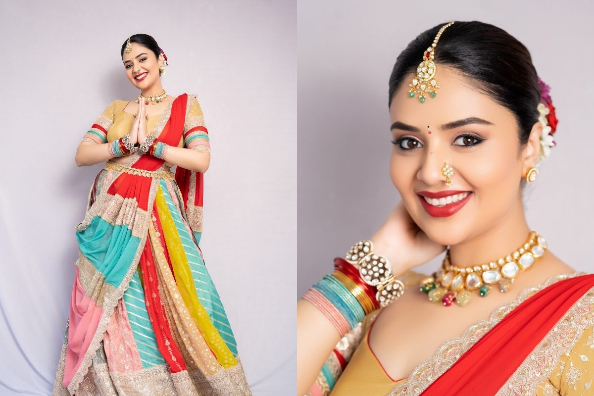 Sreemukhi: శ్రీముఖి జిగేల్ జిగేల్..! పండగ వేళ పరేషాన్ చేసిన రాములమ్మ