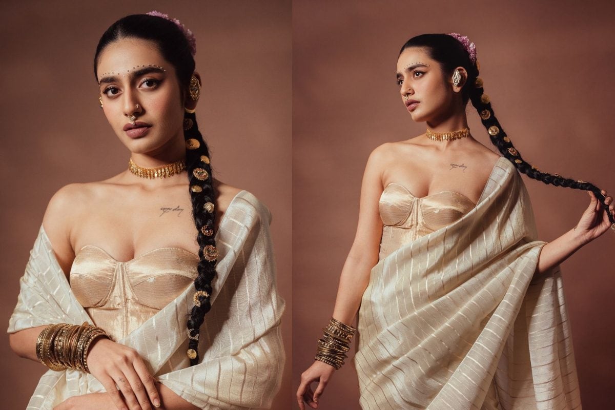 ప్రియ వారియర్ ఓనమ్ ఫెస్టివల్ డ్రెస్ అదుర్స్.. ఎద సౌందర్యానికి కుర్రకారు క్లీన్ బోల్డ్