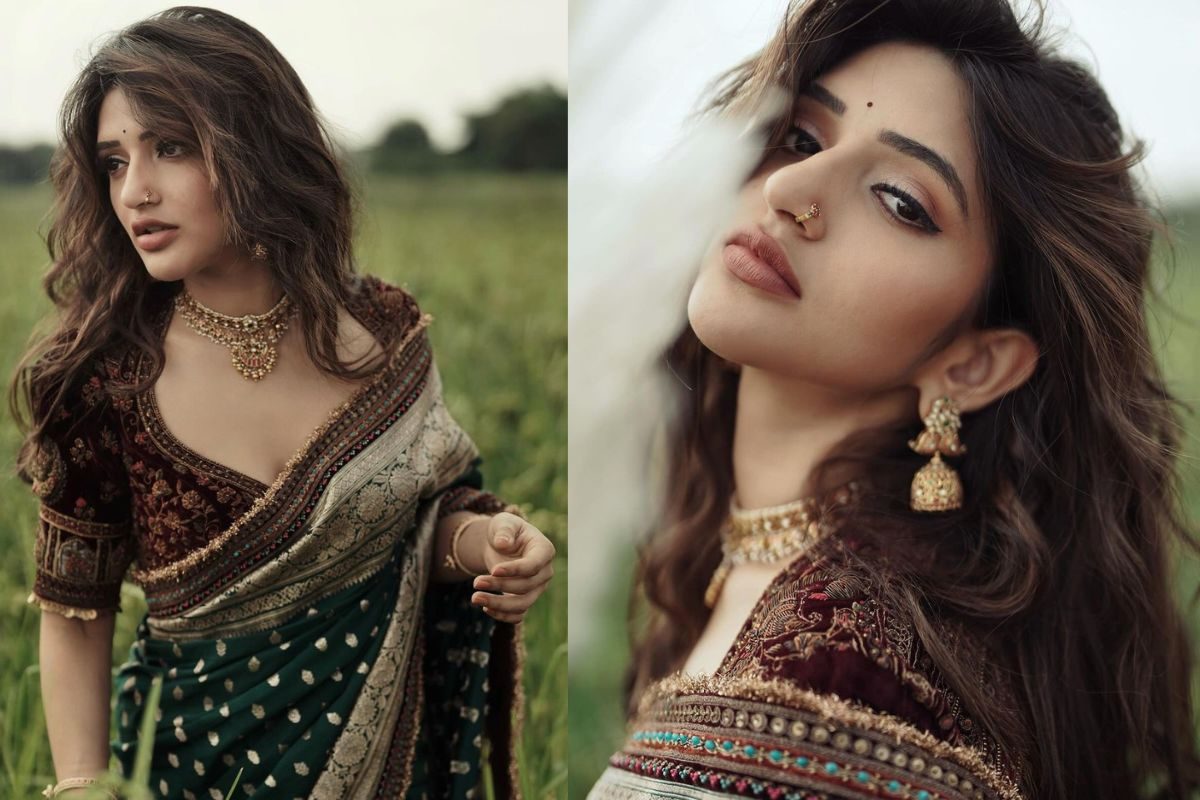 పచ్చని పొలంలో పట్టుచీరలో మెరిసిన శ్రీలీల.. ఆహా అందంతో చంపేస్తుందిగా!