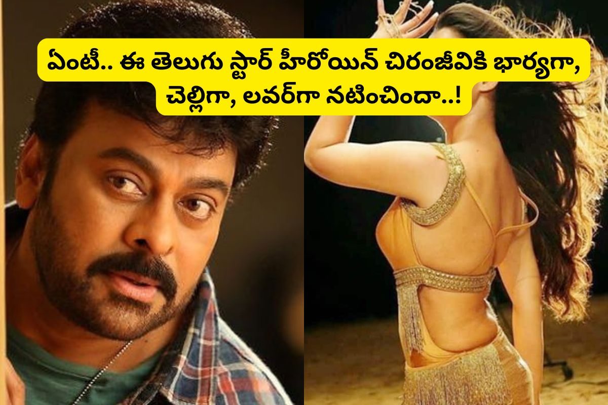 చిరంజీవి పక్కన భార్యగా, చెల్లిగా, లవర్‌గా నటించిన.. ఏకైక తెలుగు స్టార్ హీరోయిన్ ఎవరంటే..?