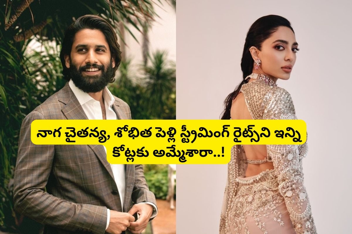నాగ చైతన్య, శోభిత పెళ్లి ఇక్కడ చూడొచ్చు.. స్ట్రీమింగ్ రైట్స్‌ని ఎన్ని కోట్లకు అమ్మేశారంటే