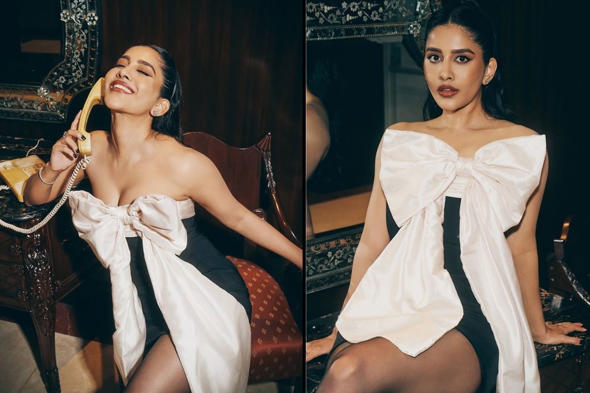 Actress: హాట్ లుక్స్‌తో మెస్మరైజ్ చేస్తున్న ఇస్మార్ట్ హీరోయిన్.. ఫోటో షూట్ పిక్స్ వైరల్..!