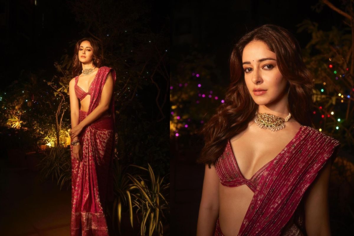 లైగర్ బ్యూటీ అందం చూడతరమా.. చీరలోనూ ఎక్స్‌పోజింగ్ మాములుగా లేదుగా!