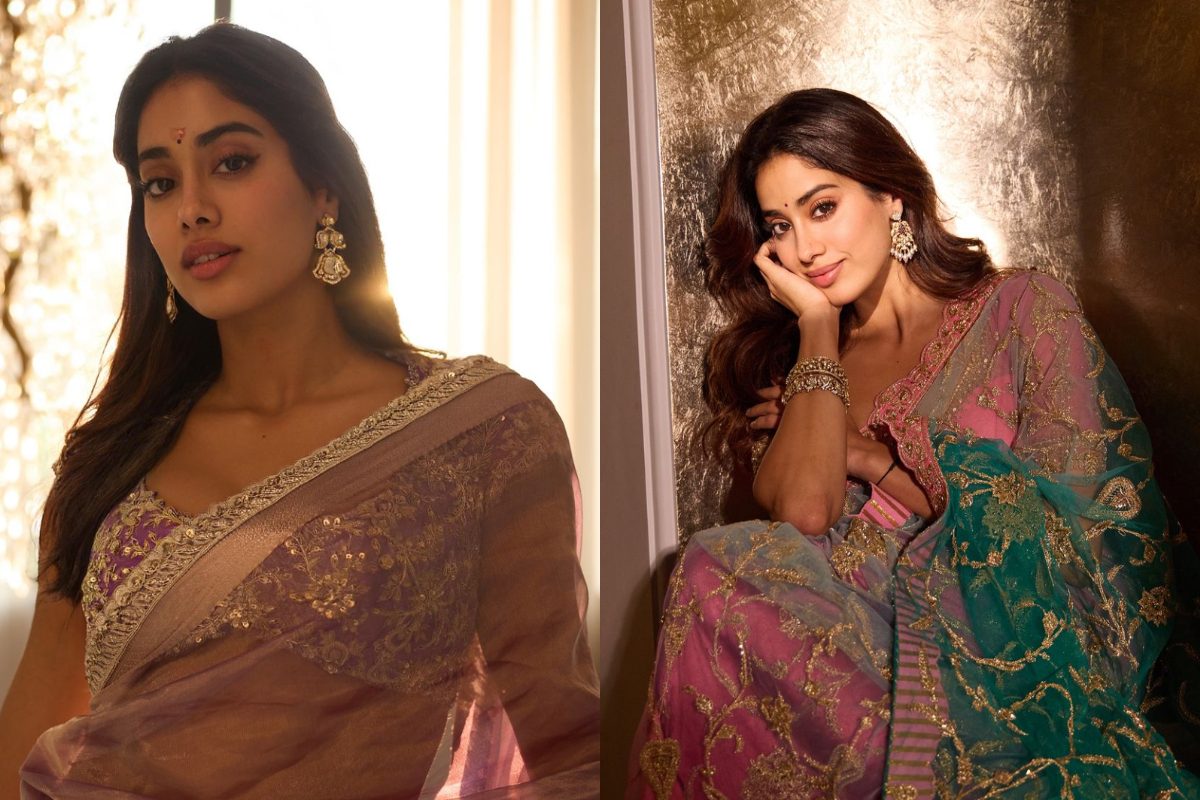 ట్రెడిషనల్ వేర్‌లో కూడా జాన్వీ ట్రెమండస్.. ఫోటోలు చూసి అల్లాడిపోతున్న అబ్బాయిలు