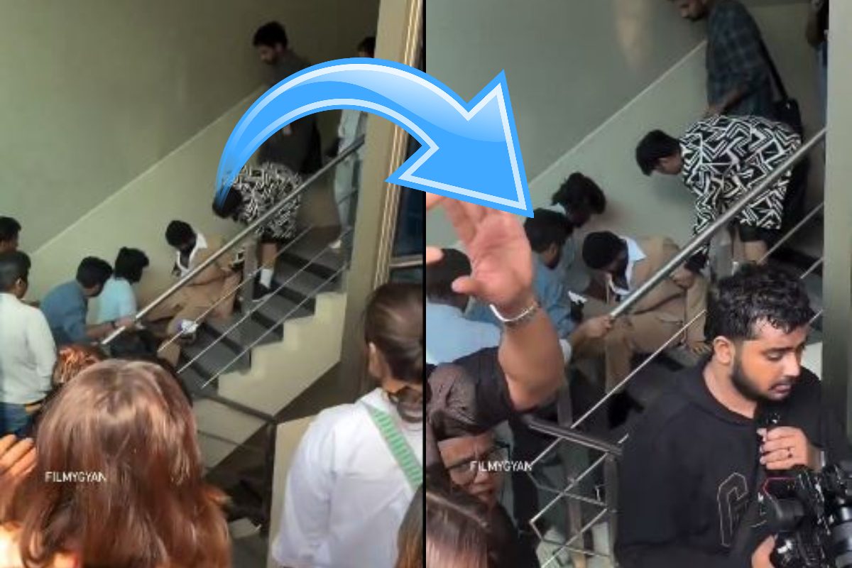 అయ్యో.. కాలు జారి పడిపోయిన విజయదేవరకొండ.. ఆందోళనలో ఫ్యాన్స్