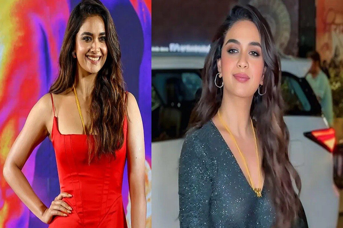 హనీమూన్‌కి బ్రేక్ ఇచ్చిన కీర్తిసురేష్.. మెడలో మంగళసూత్రంతోనే మూవీ ప్రమోషన్‌