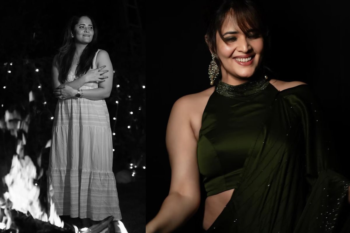 Anasuya: బ్లాక్ అండ్ వైట్‌ డ్రెస్సులో అనసూయ... ఆహా స్లీవ్ లెస్ అందాల ఫోటో అదుర్స్ అంతే!