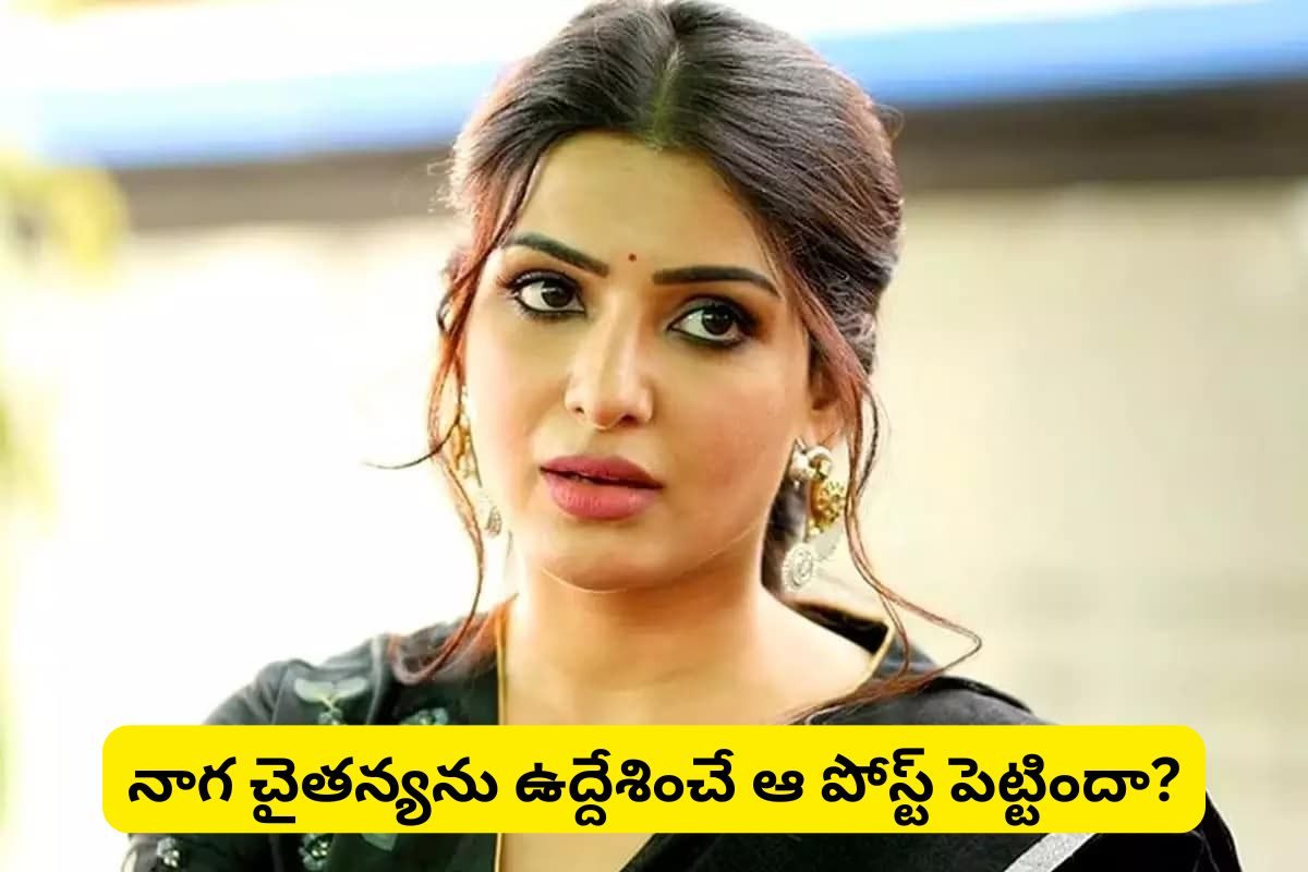 Samantha: నాగ చైతన్యను ఉద్దేశించే సమంత ఆ పోస్ట్ పెట్టిందా?.. ఇది అసలు ఊహించలేదు..!