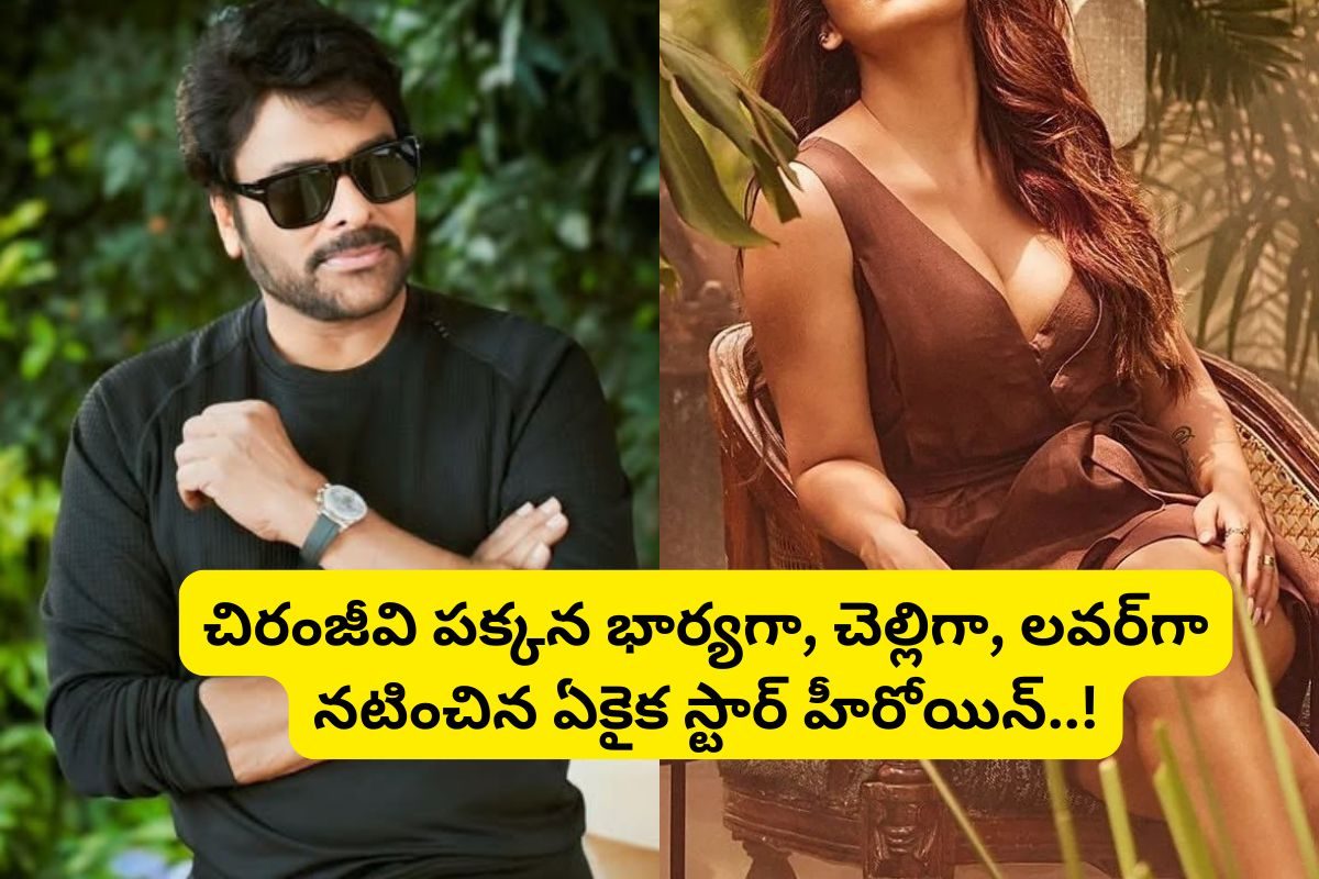 చిరంజీవికి చెల్లెలిగా, భార్యగా, లవర్‌గా నటించిన టాలీవుడ్ స్టార్ హీరోయిన్ ఎవరో తెలుసా?