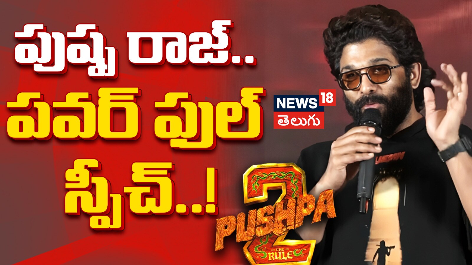 Allu Arjun | పుష్ప రాజ్.. పవర్ ఫుల్ స్పీచ్... !