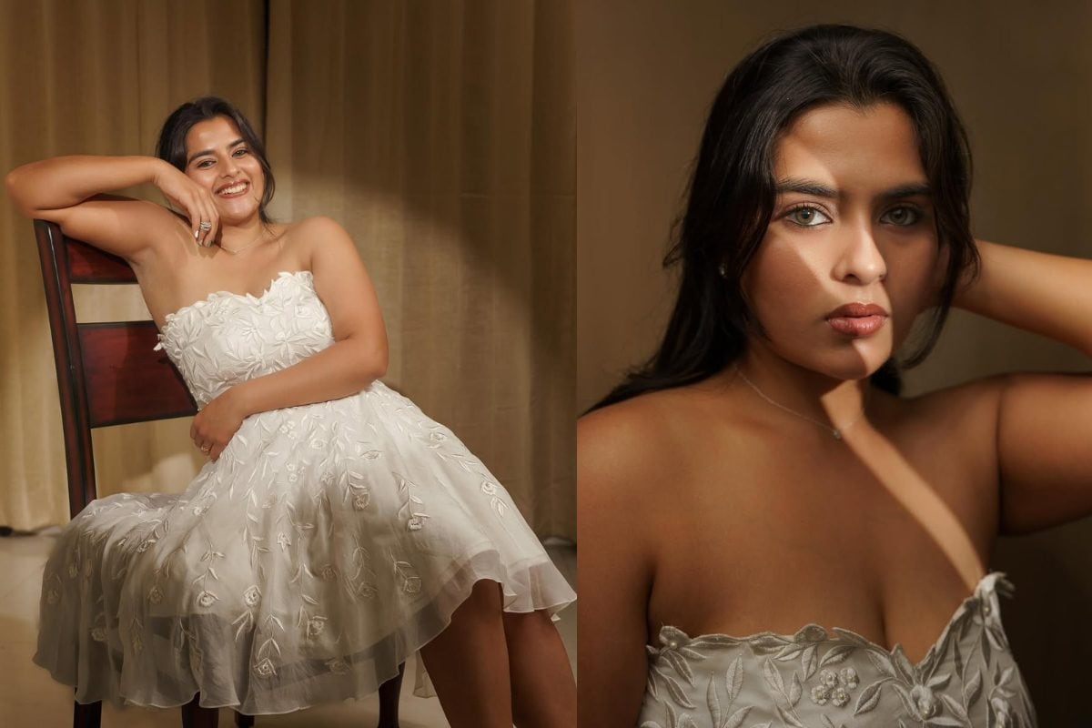 సోకులు చూపిస్తూ కిక్ ఇస్తున్న బలగం బ్యూటీ.. టాప్ లెస్ డ్రెస్సులో హాట్ ఫోటోషూట్