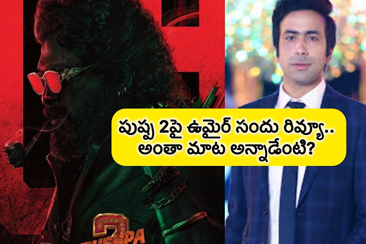 పుష్ప 2పై ఉమైర్ సందు ఫస్ట్ రివ్యూ.. ఓర్నీ ఇంత మాట అన్నాడేంటి?
