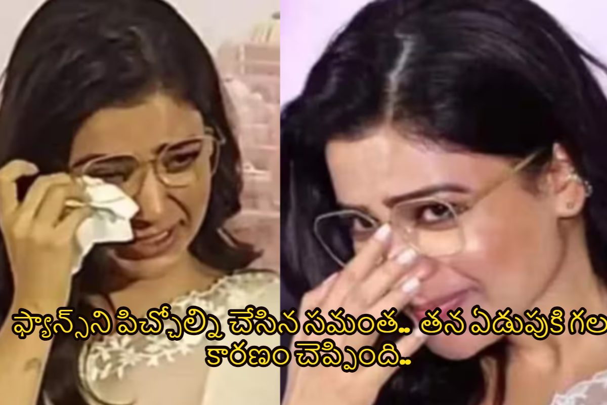 ఫ్యాన్స్‌ని పిచ్చోల్ని చేసిన సమంత.. ప్రీ రిలీజ్ ఈవెంట్‌లో తన ఏడుపు నిజమేనా..
