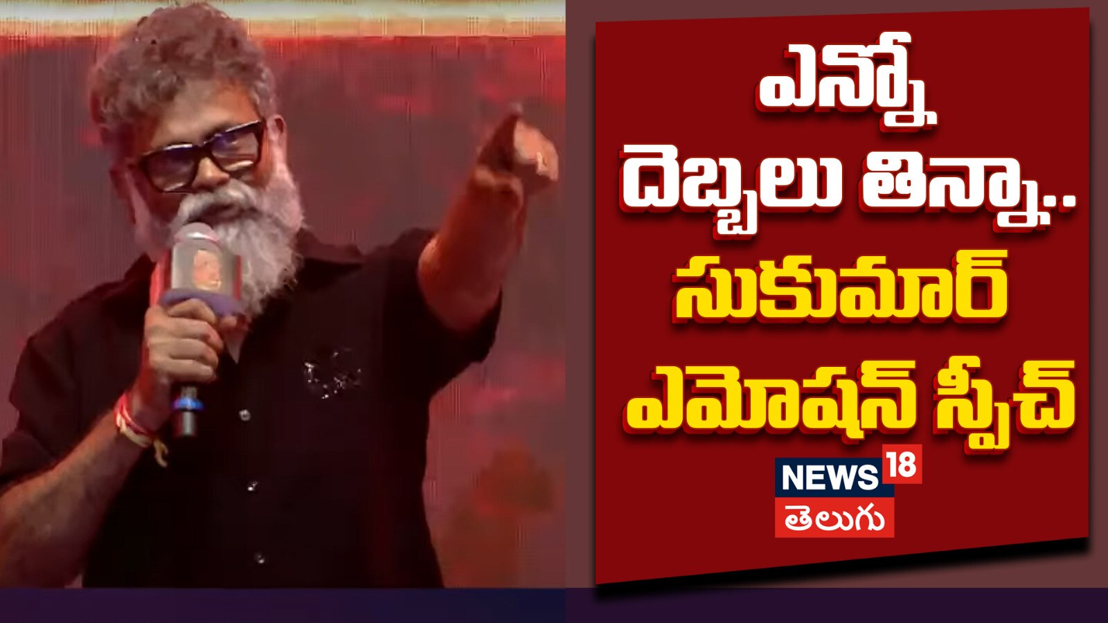 Sukumar | ఎన్నో దెబ్బలు తిన్నా.. సుకుమార్ ఎమోషన్ స్పీచ్