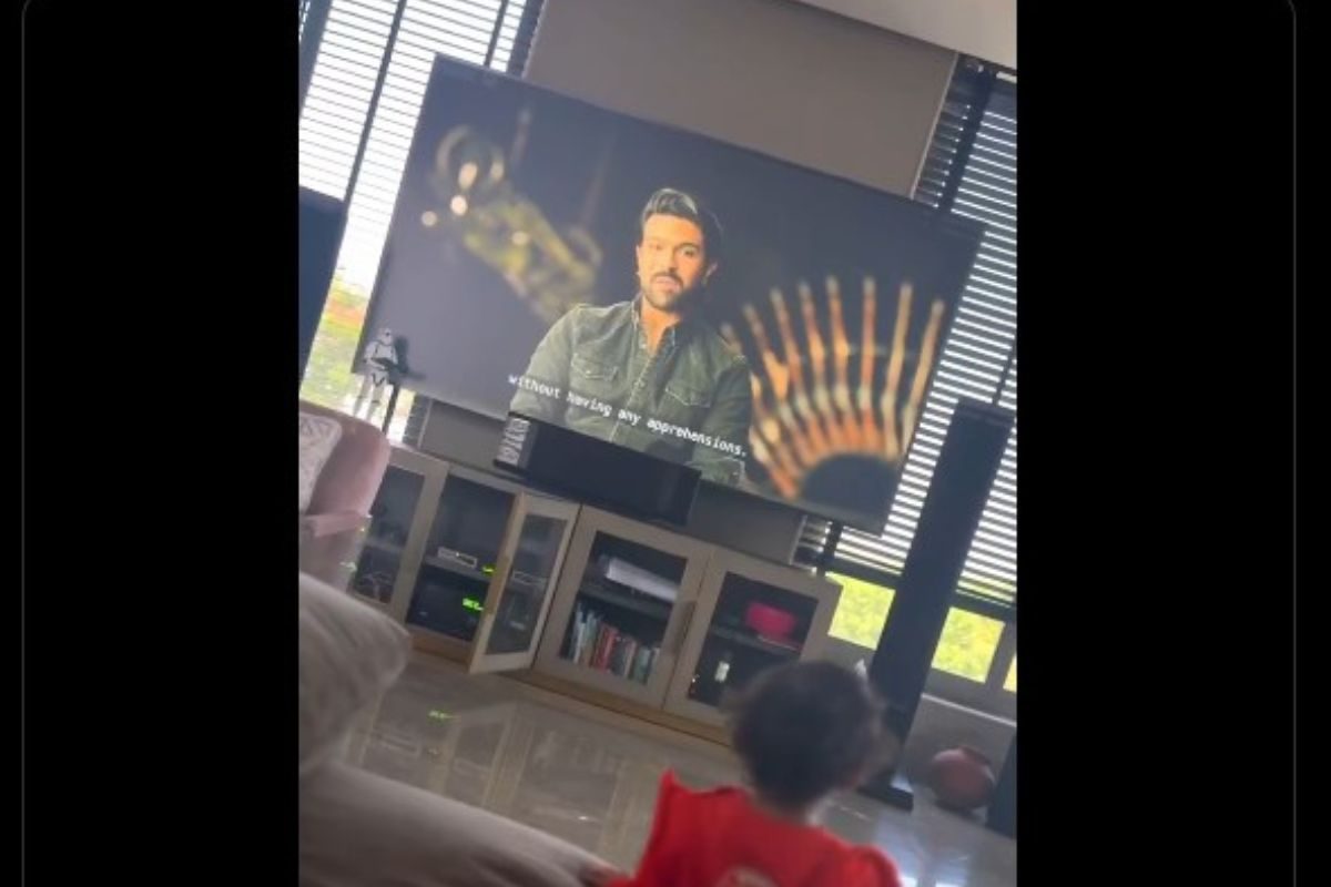 Ram Charan: నాన్నను చూసి సంబరపడుతున్న క్లీంకార.. వీడియో వైరల్