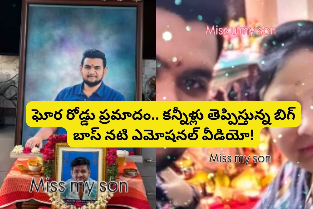 ఘోర రోడ్డు ప్రమాదంలో చనిపోయిన బిగ్ బాస్ నటి కొడుకు.. కన్నీళ్లు పెట్టిస్తున్న వీడియో!