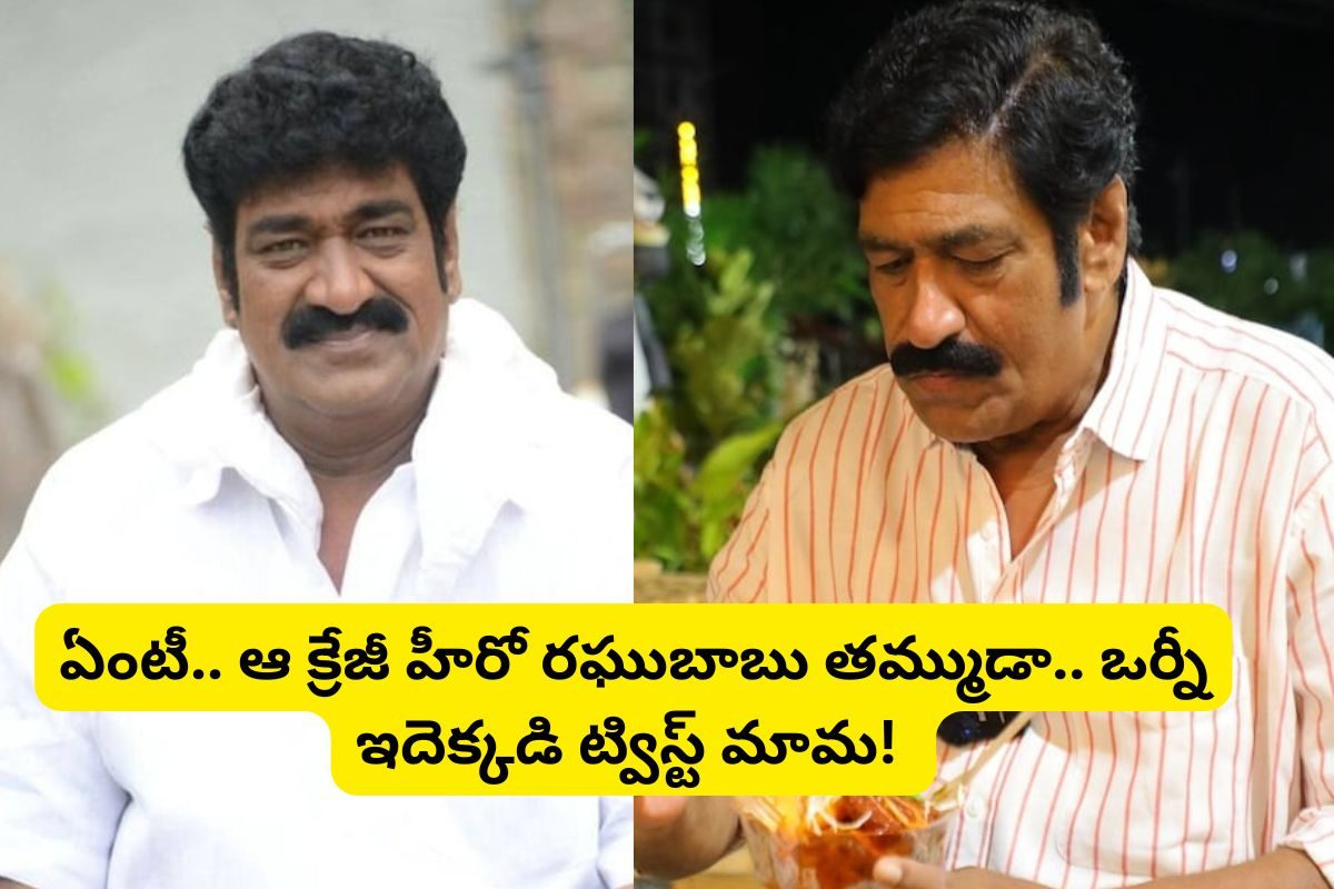 కమెడియన్ రఘుబాబు గుర్తున్నాడా?.. ఆయన తమ్ముడు తెలుగులో క్రేజీ హీరో అని మీకు తెలుసా?