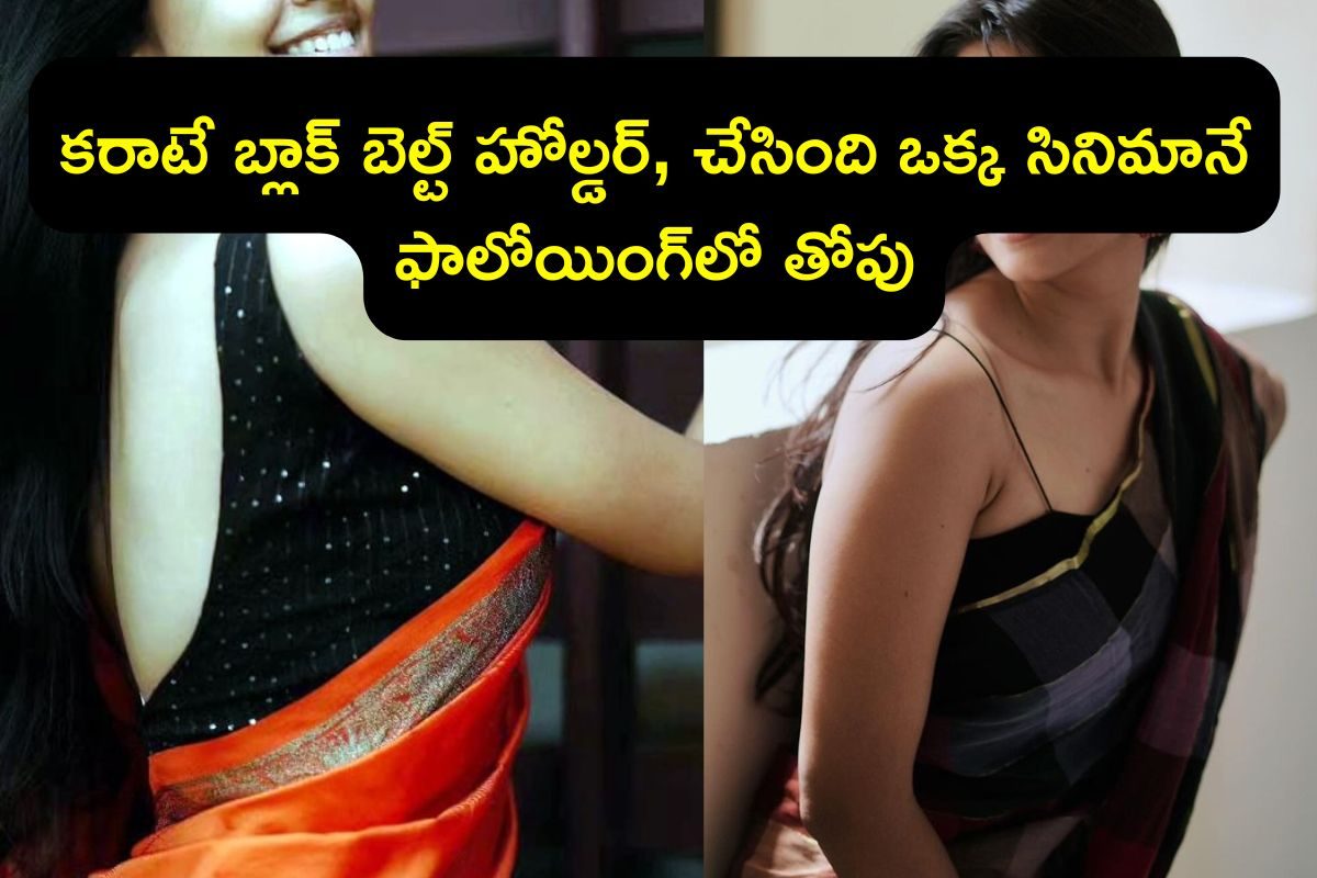 చేసింది ఒక్క సినిమానే కానీ తెలుగులో తోపు హీరోయిన్, కరాటేలో బ్లాక్ బెల్ట్.. ఈ బ్యూటీ ఎవరంటే