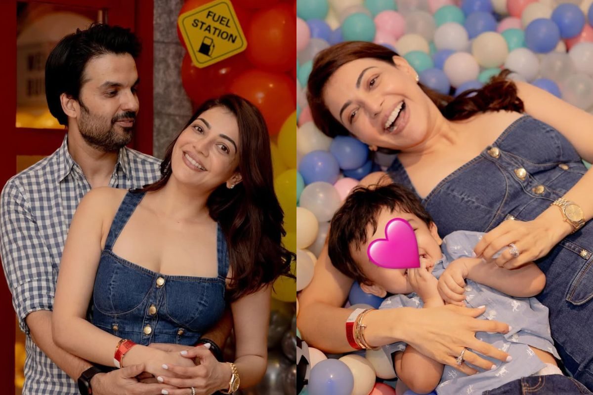 కొడుకు బర్త్‌ డే ఇంత గ్రాండ్‌గా చేసిందేంట్రా కాజల్ పాప.. ఫోటోలు చమక్ చమక్ మంటున్నయ్!