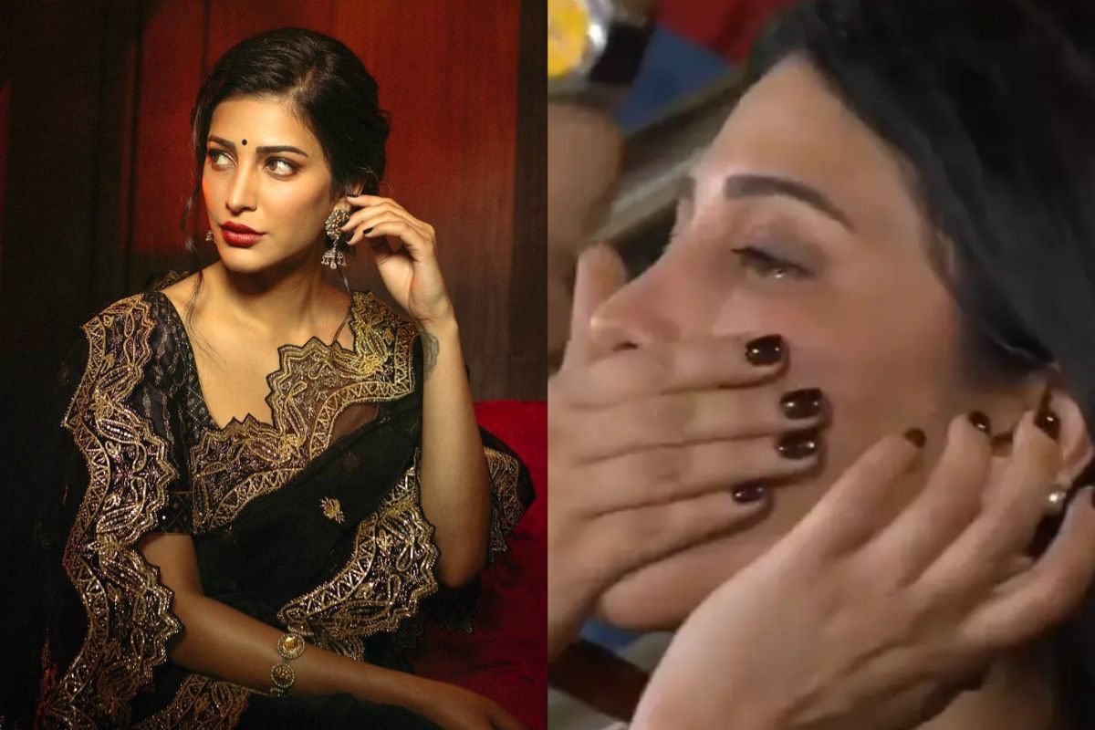 Shruti Haasan: ఎంత పని చేశార్రా...శృతి పాపను ఏడింపించారు!
