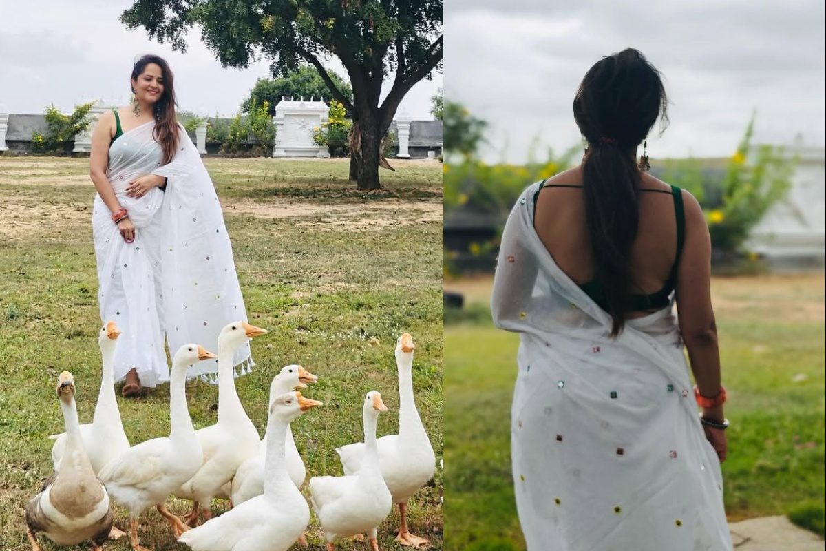 Anasuya: స్లీవ్ లెస్ జాకెట్‌లో అనసూయ.. అబ్బబ్బ! ఏం అందంరా బాబూ, కుర్రకారు ఫసక్ అంతే