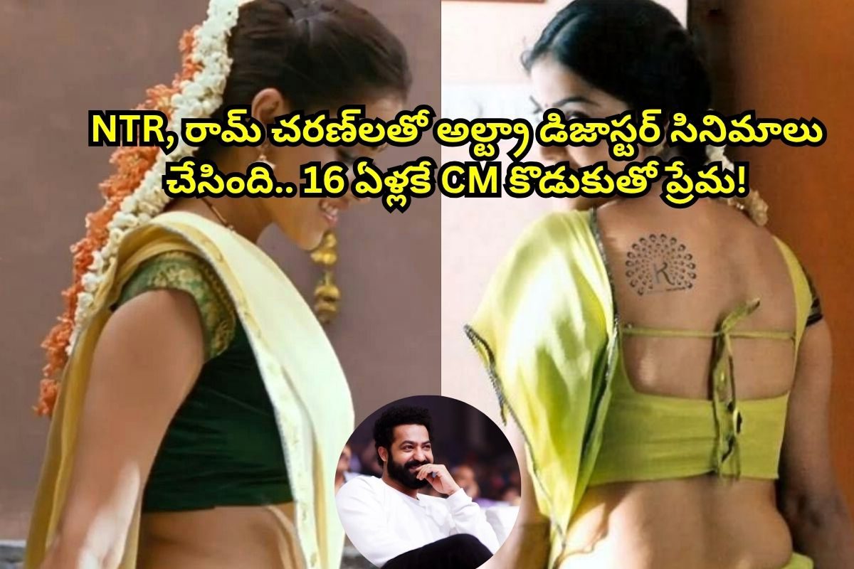 NTR, రామ్ చరణ్‌లతో అట్టర్ ఫ్లాప్ సినిమాలు చేసింది.. కట్ చేస్తే, 16 ఏళ్లకే CM కొడుకుతో..!