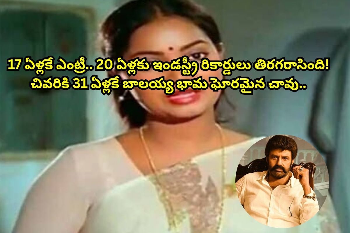 17 ఏళ్లకే ఎంట్రీ.. 20 ఏళ్లకు ఇండస్ట్రీ రికార్డులు తిరగరాసిన బాలయ్య హీరోయిన్..!