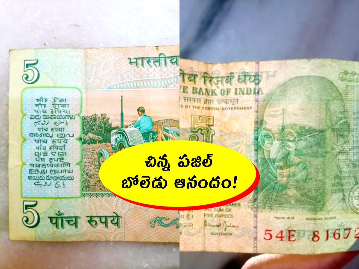 Rs.5 Note: ఈ 5 రూపాయల నోట్‌లో ఒక తప్పుంది. 5 సెకండ్లలో గుర్తిస్తే, మీరు ...