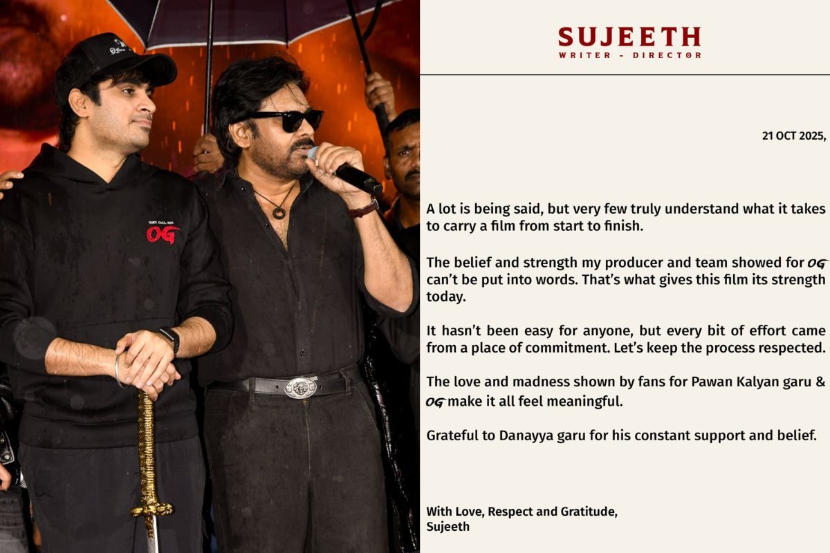 OG Movie: రెండు రోజుల్లో ఓటీటీలోకి 'OG' మూవీ.. అంతలోనే సుజీత్ ఎమోషనల్ నోట్!