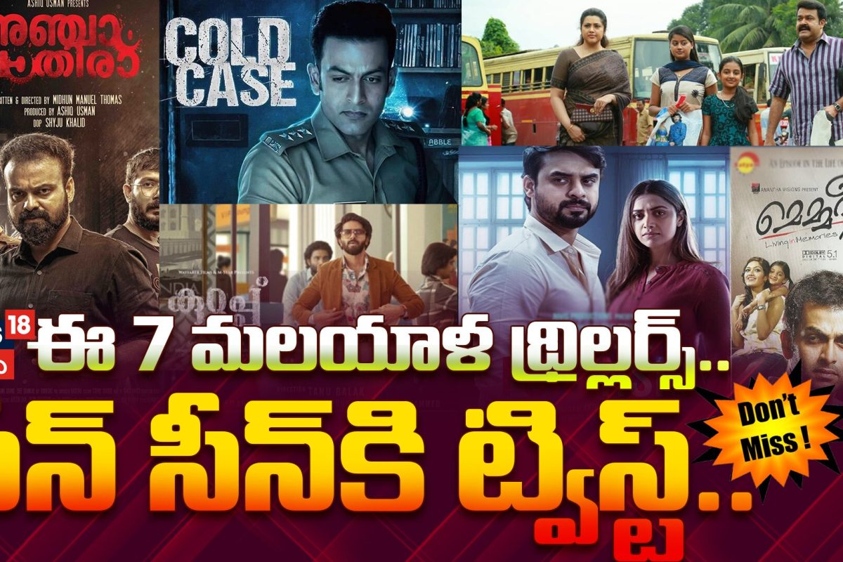 Top 7 Mind-Blowing Malayalam Thriller Movies | మైండ్ బ్లోయింగ్ ట్విస్టులు
