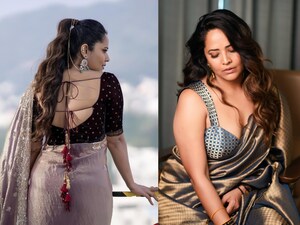 Anasuya's Viral Saree Photos Set Internet Ablaze; Juggling Film Roles