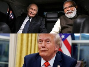 Russian President Vladimir Putin (L) and PM Narendra Modi (R). (Image: Grigory SYSOYEV/POOL/AFP)