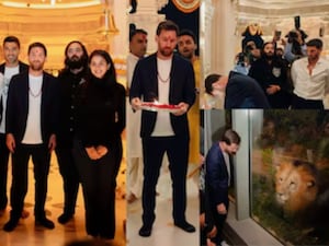 అనంత్ అంబానీ దంపతులతో లియోనల్ మెస్సీ