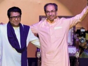 Raj Thackeray and Uddhav Thackeray. (PTI Photo)