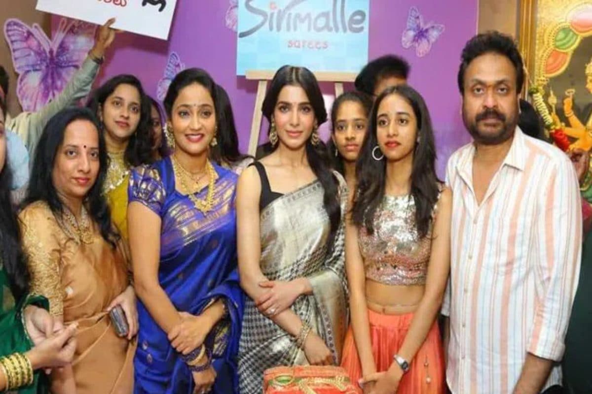 Samantha: హైదరాబాద్‌లో సిరిమల్లె‌శారీస్ షోరూమ్‌ ప్రారంభించిన సమంత