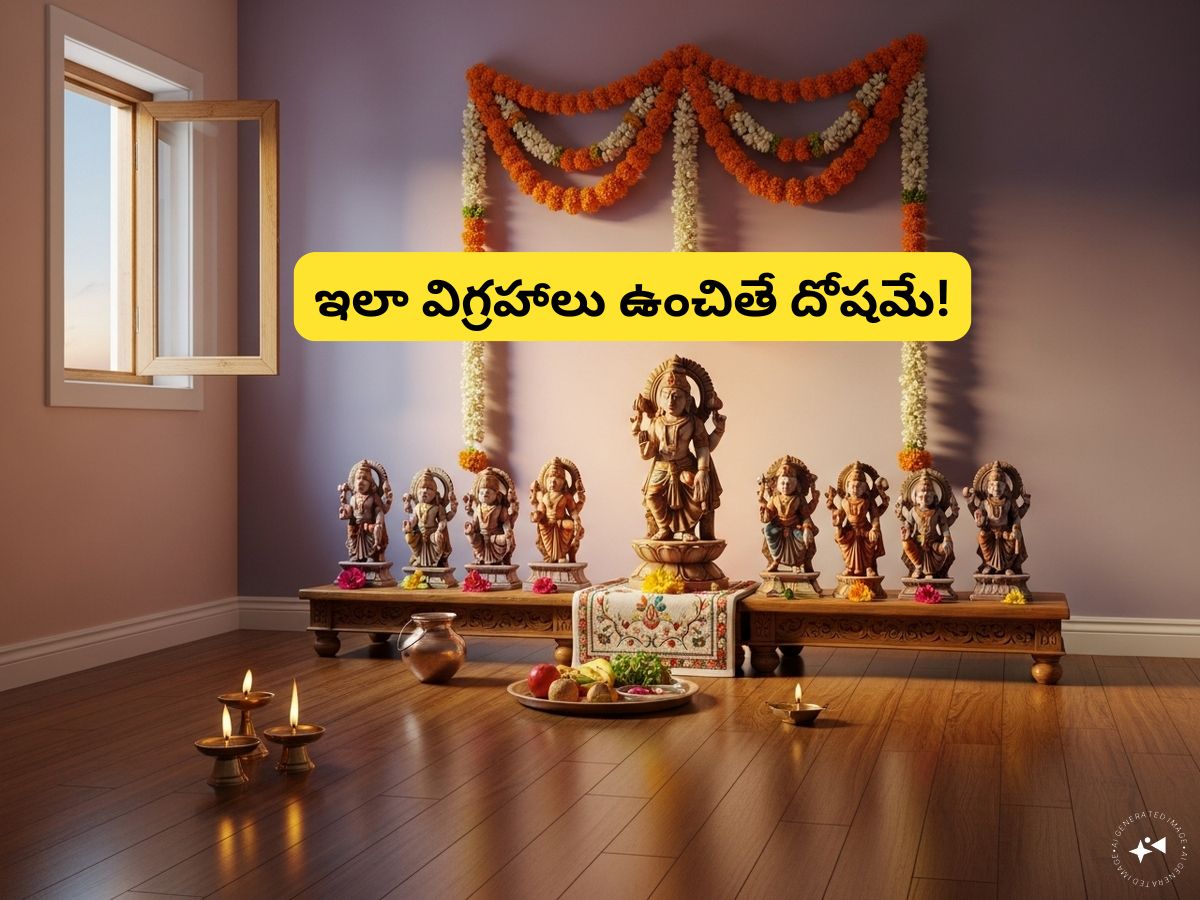 Telugu Ruuu Rooka Pooja room Vastu tips: పూజ గదిలో ఈ దేవతామూర్తుల విగ్రహాలను ఒకేచోట ...
