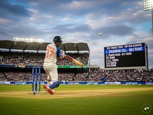 Gill Tops 2025 Test Runs Chart; 4 Indians Shine in Elite Top 10